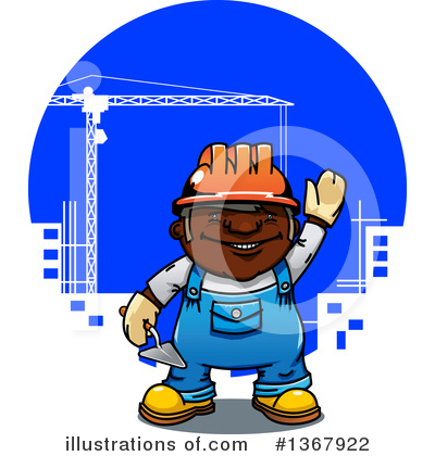 Construction Worker Clipart #1367922 by Vector Tradition SM