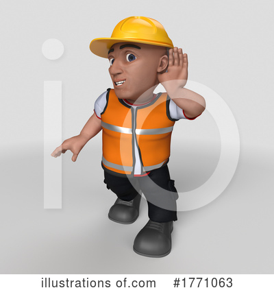 Royalty-Free (RF) Construction Worker Clipart Illustration by KJ Pargeter - Stock Sample #1771063
