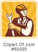 Construction Worker Clipart #92025 by patrimonio