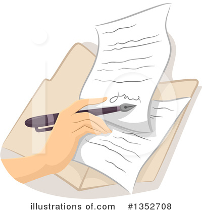 Contract Clipart #1352708 by BNP Design Studio