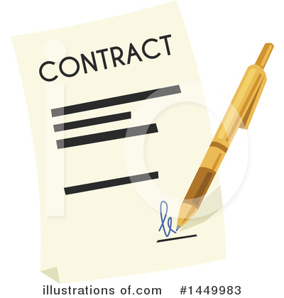 Royalty-Free (RF) Contract Clipart Illustration by Vector Tradition SM - Stock Sample #1449983