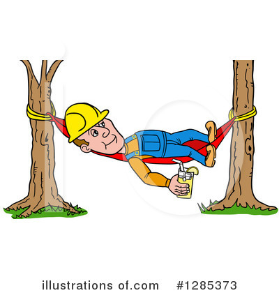Royalty-Free (RF) Contractor Clipart Illustration by LaffToon - Stock Sample #1285373