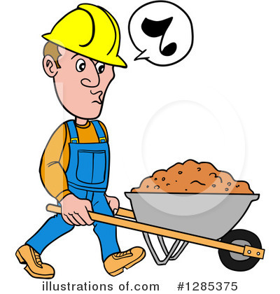 Contractor Clipart #1285375 by LaffToon