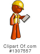 Contractor Orange Man Clipart #1307557 by Leo Blanchette
