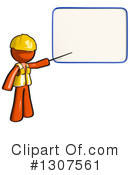 Contractor Orange Man Clipart #1307561 by Leo Blanchette