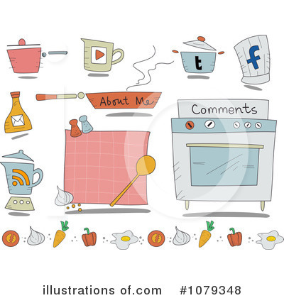 Royalty-Free (RF) Cooking Clipart Illustration by BNP Design Studio - Stock Sample #1079348