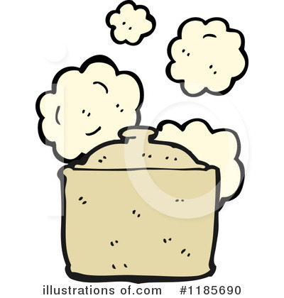 Steaming Pot Clipart #1185690 by lineartestpilot