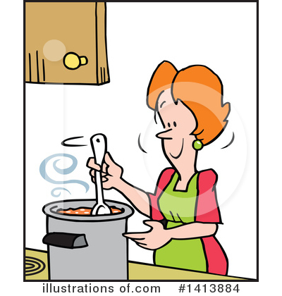 Royalty-Free (RF) Cooking Clipart Illustration by Johnny Sajem - Stock Sample #1413884