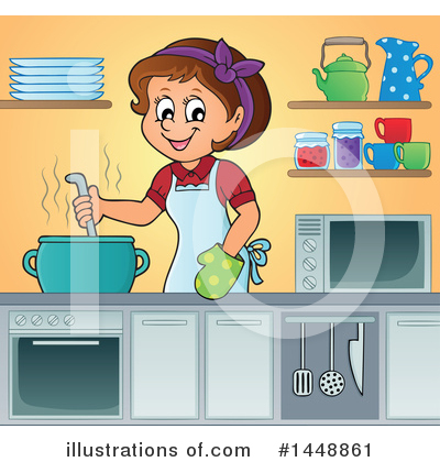 Royalty-Free (RF) Cooking Clipart Illustration by visekart - Stock Sample #1448861