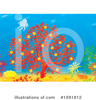 Jellyfish Clipart #1091812 by Alex Bannykh