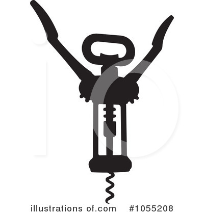 Royalty-Free (RF) Corkscrew Clipart Illustration by Any Vector - Stock Sample #1055208