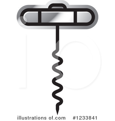 Royalty-Free (RF) Corkscrew Clipart Illustration by Lal Perera - Stock Sample #1233841