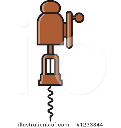 Royalty-Free (RF) Corkscrew Clipart Illustration by Lal Perera - Stock Sample #1233844