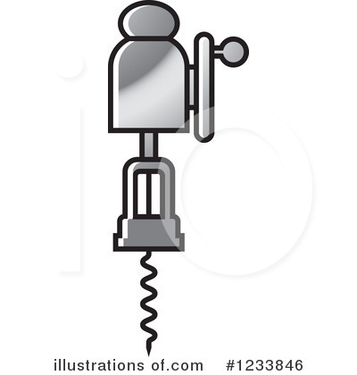 Royalty-Free (RF) Corkscrew Clipart Illustration by Lal Perera - Stock Sample #1233846