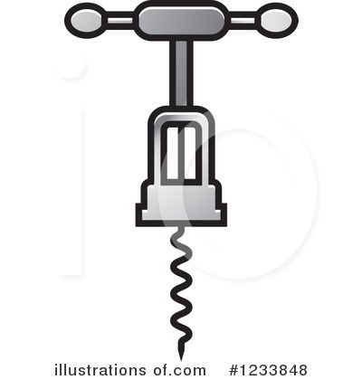 Royalty-Free (RF) Corkscrew Clipart Illustration by Lal Perera - Stock Sample #1233848