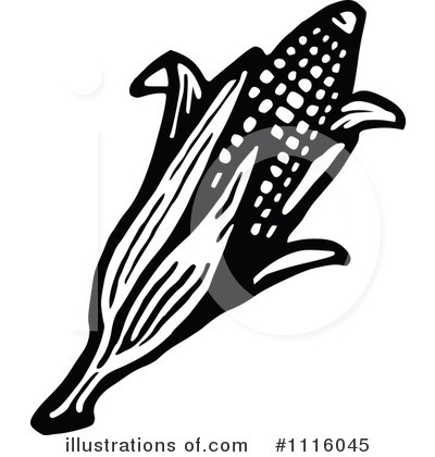 Royalty-Free (RF) Corn Clipart Illustration by Prawny Vintage - Stock Sample #1116045