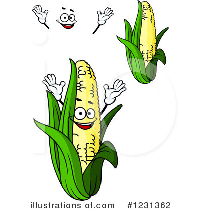 Royalty-Free (RF) Corn Clipart Illustration by Vector Tradition SM - Stock Sample #1231362