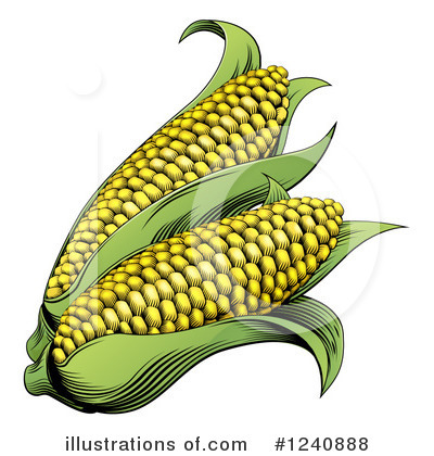 Royalty-Free (RF) Corn Clipart Illustration by AtStockIllustration - Stock Sample #1240888