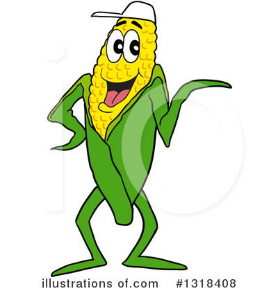 Royalty-Free (RF) Corn Clipart Illustration by LaffToon - Stock Sample #1318408