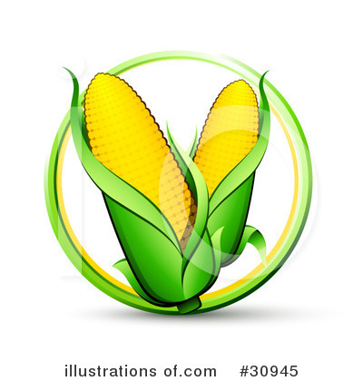 Royalty-Free (RF) Corn Clipart Illustration by beboy - Stock Sample #30945