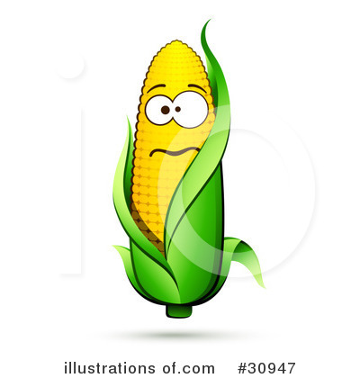 Royalty-Free (RF) Corn Clipart Illustration by beboy - Stock Sample #30947