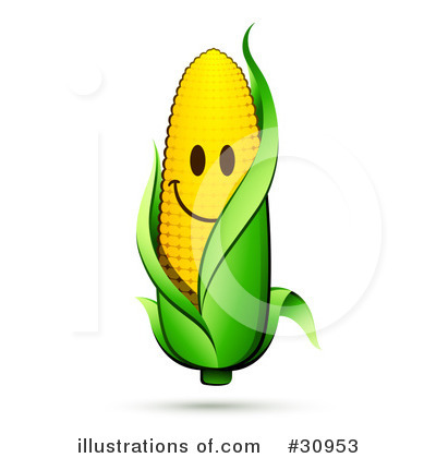 Royalty-Free (RF) Corn Clipart Illustration by beboy - Stock Sample #30953