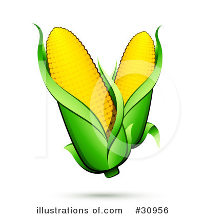 Royalty-Free (RF) Corn Clipart Illustration by beboy - Stock Sample #30956