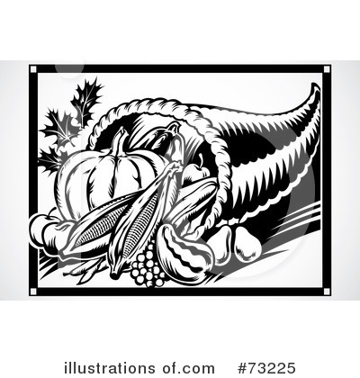 Royalty-Free (RF) Cornucopia Clipart Illustration by BestVector - Stock Sample #73225