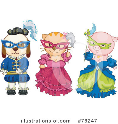 Royalty-Free (RF) Costumes Clipart Illustration by BNP Design Studio - Stock Sample #76247