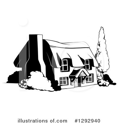 Royalty-Free (RF) Cottage Clipart Illustration by AtStockIllustration - Stock Sample #1292940
