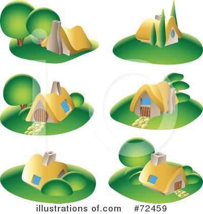 Royalty-Free (RF) Cottage Clipart Illustration by cidepix - Stock Sample #72459