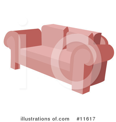 Royalty-Free (RF) Couch Clipart Illustration by AtStockIllustration - Stock Sample #11617