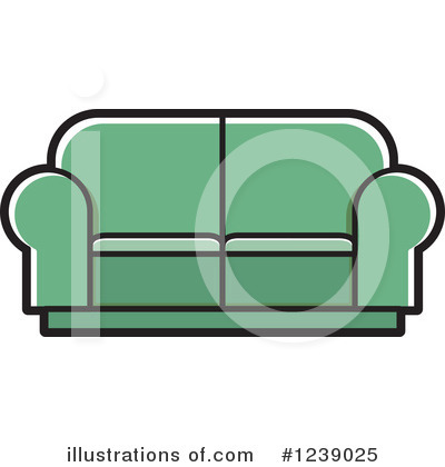 Couch Clipart #1239025 by Lal Perera