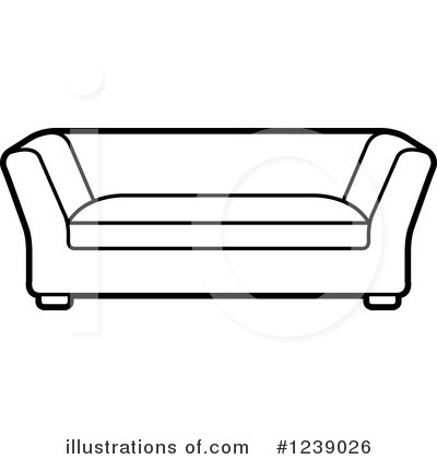 Couch Clipart #1239026 by Lal Perera