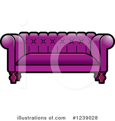 Couch Clipart #1239028 by Lal Perera