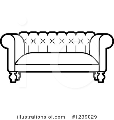 Couch Clipart #1239029 by Lal Perera