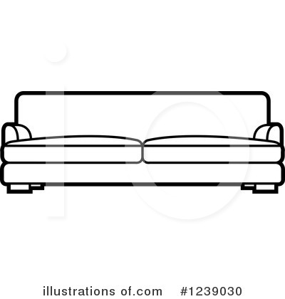 Couch Clipart #1239030 by Lal Perera