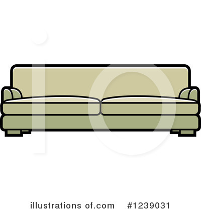 Couch Clipart #1239031 by Lal Perera
