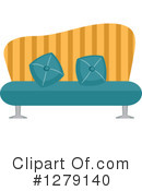 Couch Clipart #1279140 by BNP Design Studio