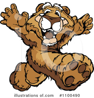 Royalty-Free (RF) Cougar Clipart Illustration by Chromaco - Stock Sample #1100490