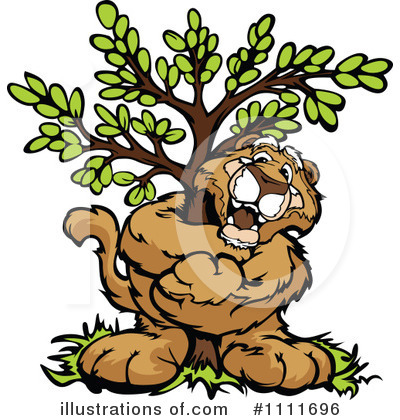 Royalty-Free (RF) Cougar Clipart Illustration by Chromaco - Stock Sample #1111696
