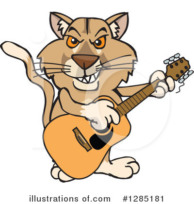 Royalty-Free (RF) Cougar Clipart Illustration by Dennis Holmes Designs - Stock Sample #1285181
