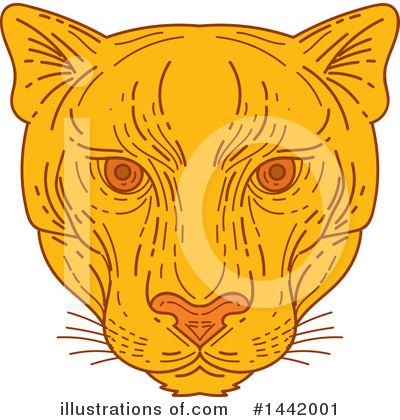 Royalty-Free (RF) Cougar Clipart Illustration by patrimonio - Stock Sample #1442001