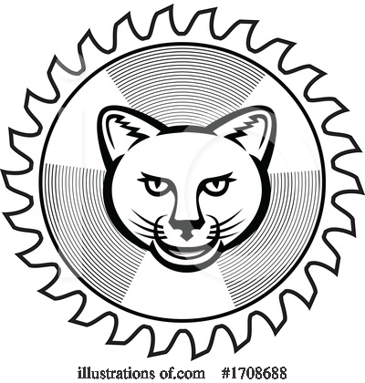 Royalty-Free (RF) Cougar Clipart Illustration by patrimonio - Stock Sample #1708688