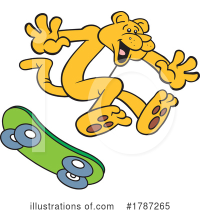 Royalty-Free (RF) Cougar Clipart Illustration by Johnny Sajem - Stock Sample #1787265
