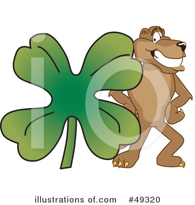 Royalty-Free (RF) Cougar Mascot Clipart Illustration by Mascot Junction - Stock Sample #49320