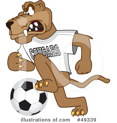 Cougar School Mascot Clipart #49339 by Toons4Biz