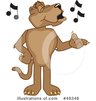 Cougar School Mascot Clipart #49348 by Toons4Biz
