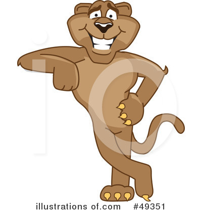Cougar School Mascot Clipart #49351 by Toons4Biz