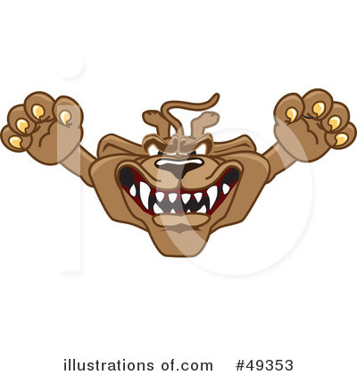 Cougar School Mascot Clipart #49353 by Toons4Biz